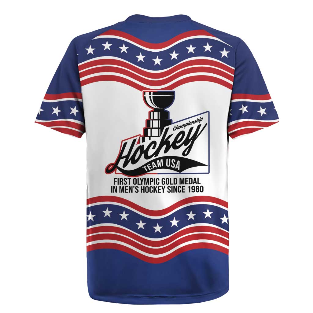 Celebrate United States Hockey's First Gold in 46 years Rugby Jersey