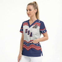 Celebrate United States Hockey's First Gold in 46 years Scrub Top