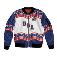 Celebrate United States Hockey's First Gold in 46 years Sleeve Zip Bomber Jacket