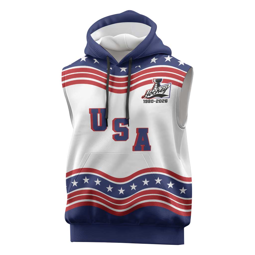 Celebrate United States Hockey's First Gold in 46 years Sleeveless Hoodie