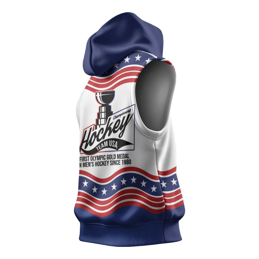 Celebrate United States Hockey's First Gold in 46 years Sleeveless Hoodie
