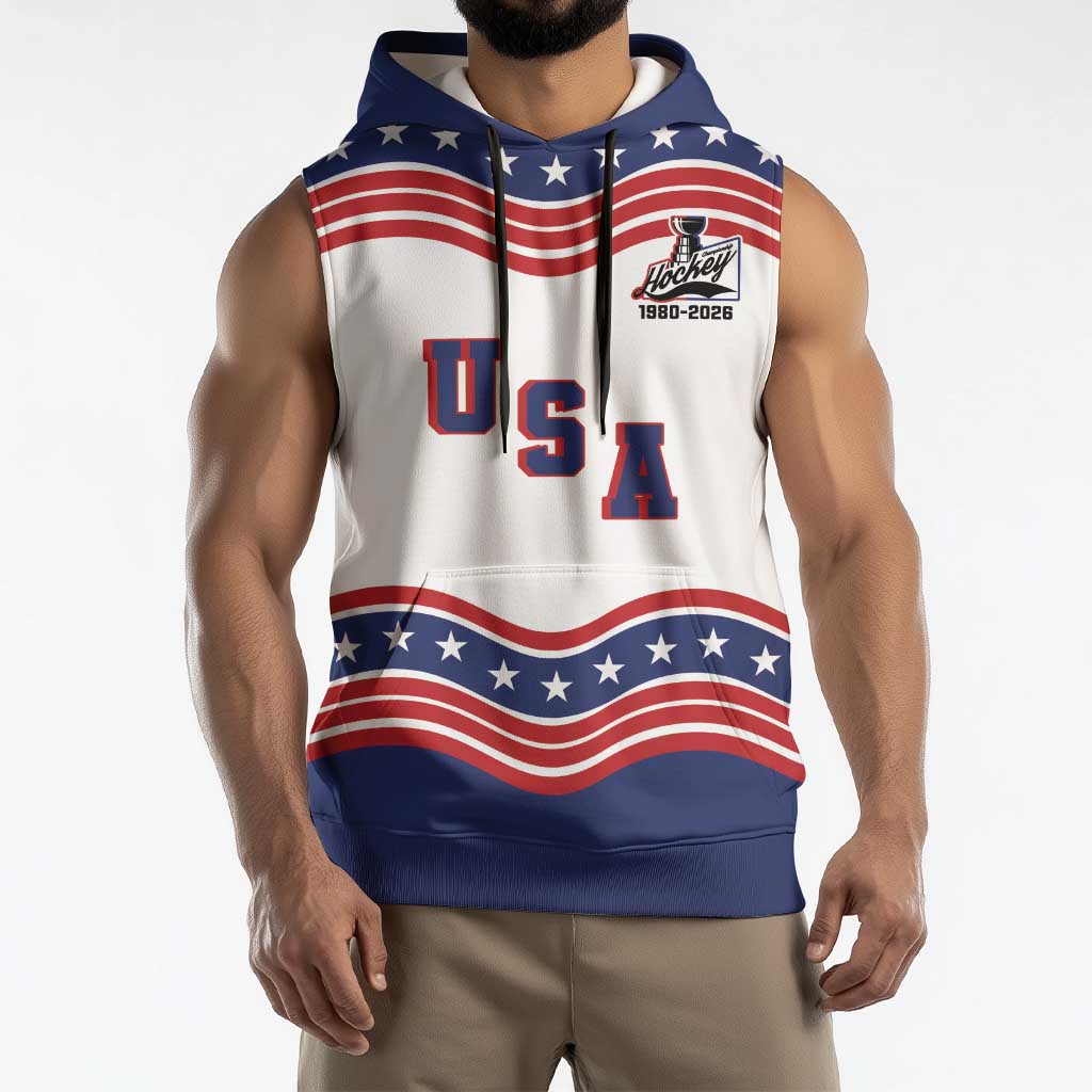 Celebrate United States Hockey's First Gold in 46 years Sleeveless Hoodie