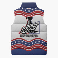 Celebrate United States Hockey's First Gold in 46 years Sleeveless Puffer Jacket