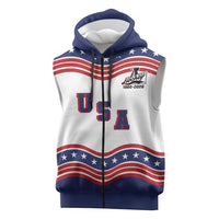 Celebrate United States Hockey's First Gold in 46 years Sleeveless Zip Hoodie