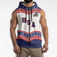 Celebrate United States Hockey's First Gold in 46 years Sleeveless Zip Hoodie