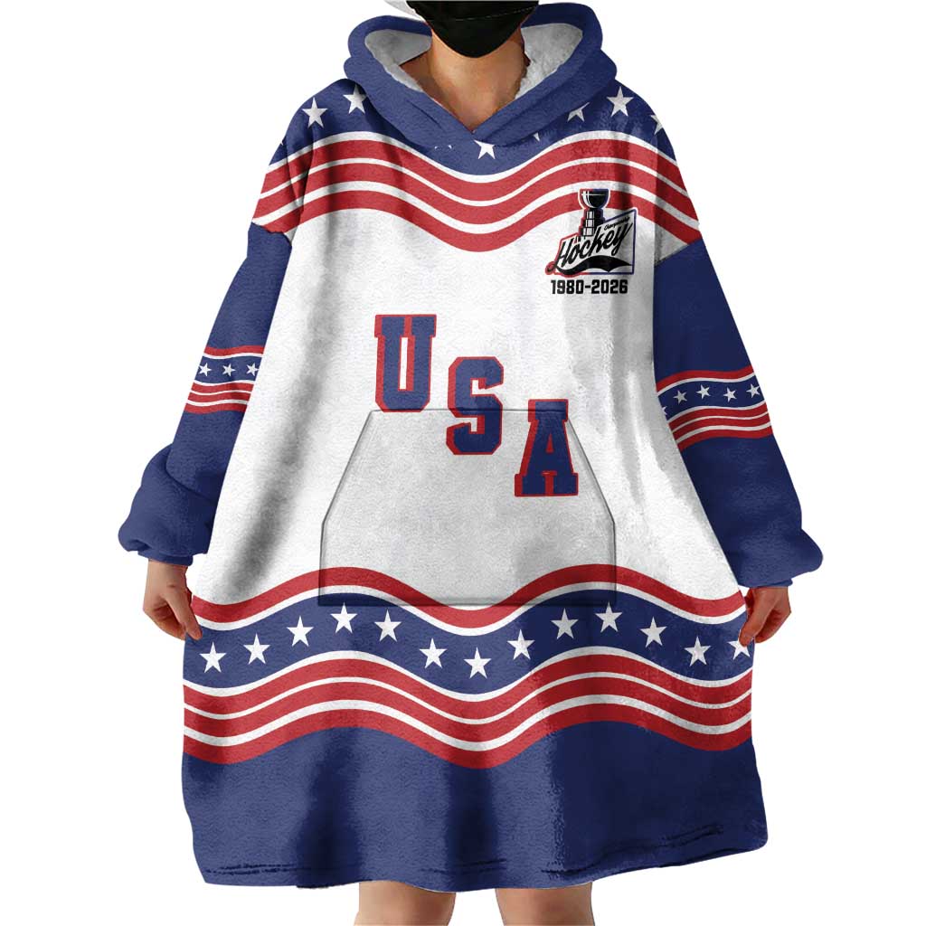Celebrate United States Hockey's First Gold in 46 years Wearable Blanket Hoodie
