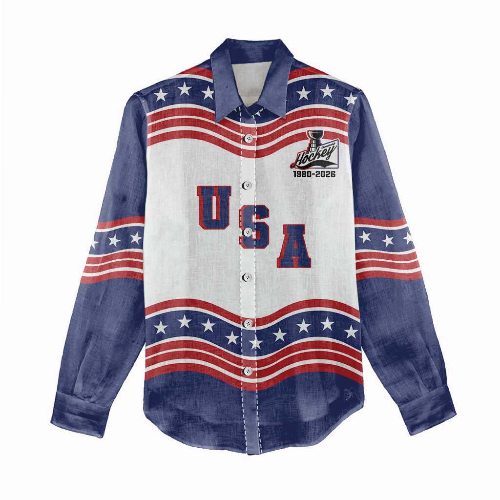 Celebrate United States Hockey's First Gold in 46 years Women Casual Shirt