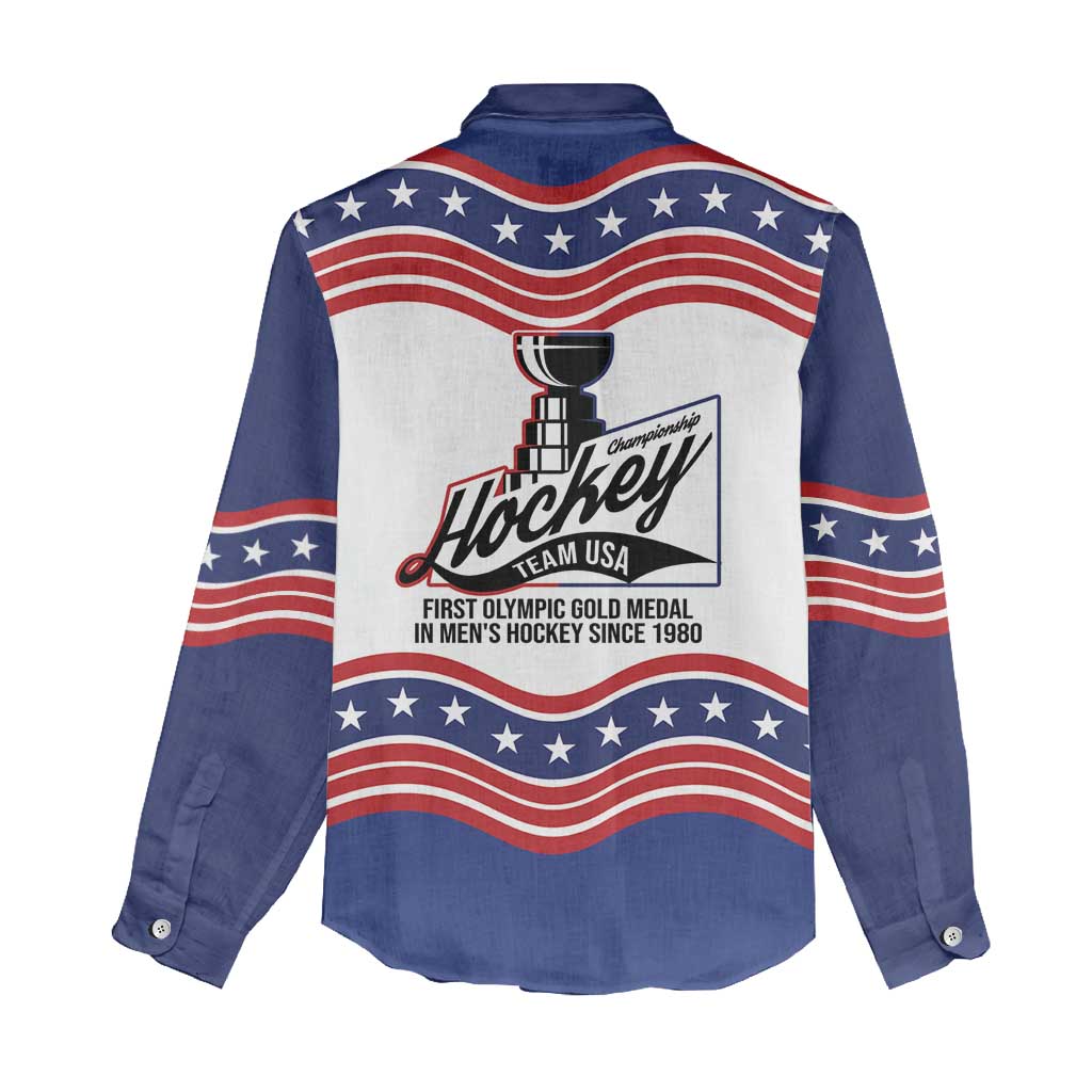 Celebrate United States Hockey's First Gold in 46 years Women Casual Shirt
