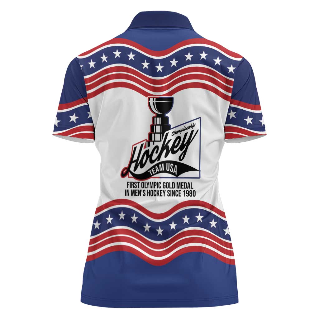 Celebrate United States Hockey's First Gold in 46 years Women Polo Shirt