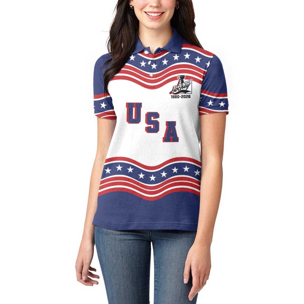 Celebrate United States Hockey's First Gold in 46 years Women Polo Shirt
