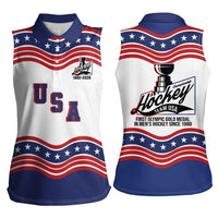 Celebrate United States Hockey's First Gold in 46 years Women Sleeveless Polo Shirt
