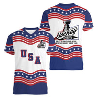 Celebrate United States Hockey's First Gold in 46 years Women V-Neck T-Shirt