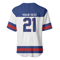 Custom United States Hockey 1980-2026 Gold Medal Baseball Jersey Embroidery Effect White Style