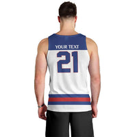 Custom United States Hockey 1980-2026 Gold Medal Men Tank Top Embroidery Effect White Style
