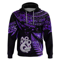 New Zealand Hoodie Matariki NZ Manaia with Paua Shell - Purple - Wonder Print Shop