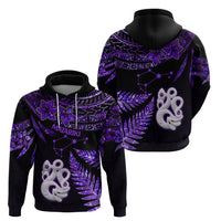 New Zealand Hoodie Matariki NZ Manaia with Paua Shell - Purple - Wonder Print Shop