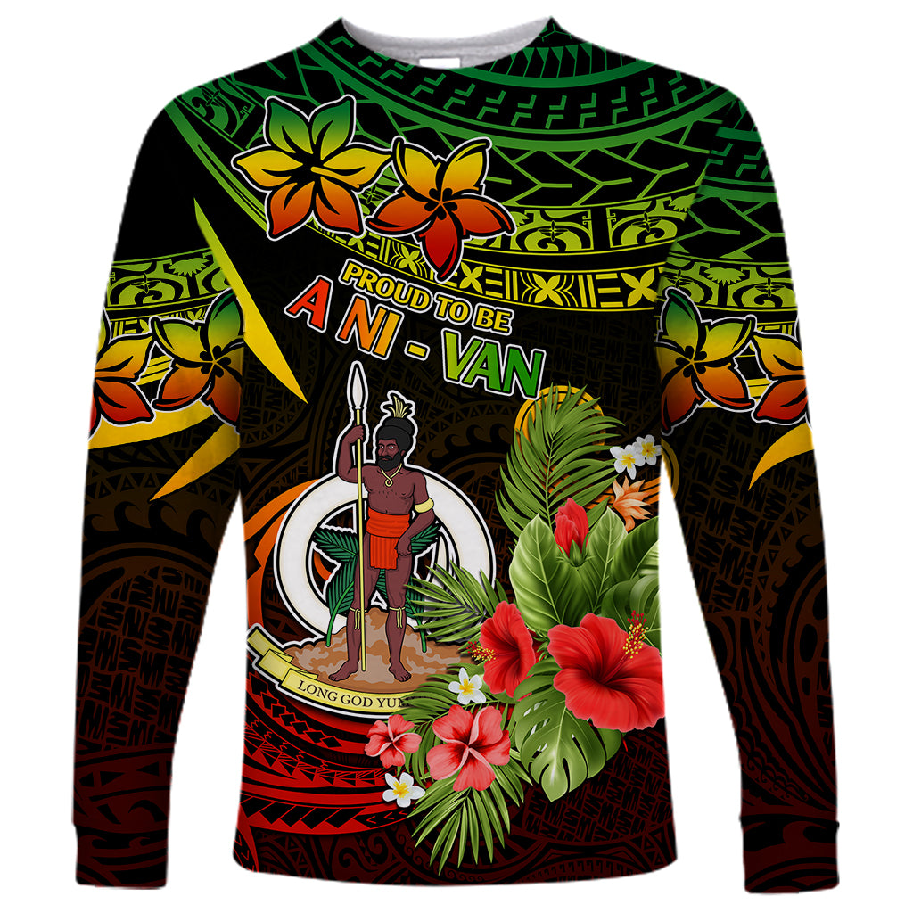 Vanuatu Islands Long Sleeve Shirt Proud To Be A Ni-Van - Wonder Print Shop