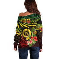 Vanuatu Islands Off Shoulder Sweater Proud To Be A Ni-Van - Wonder Print Shop