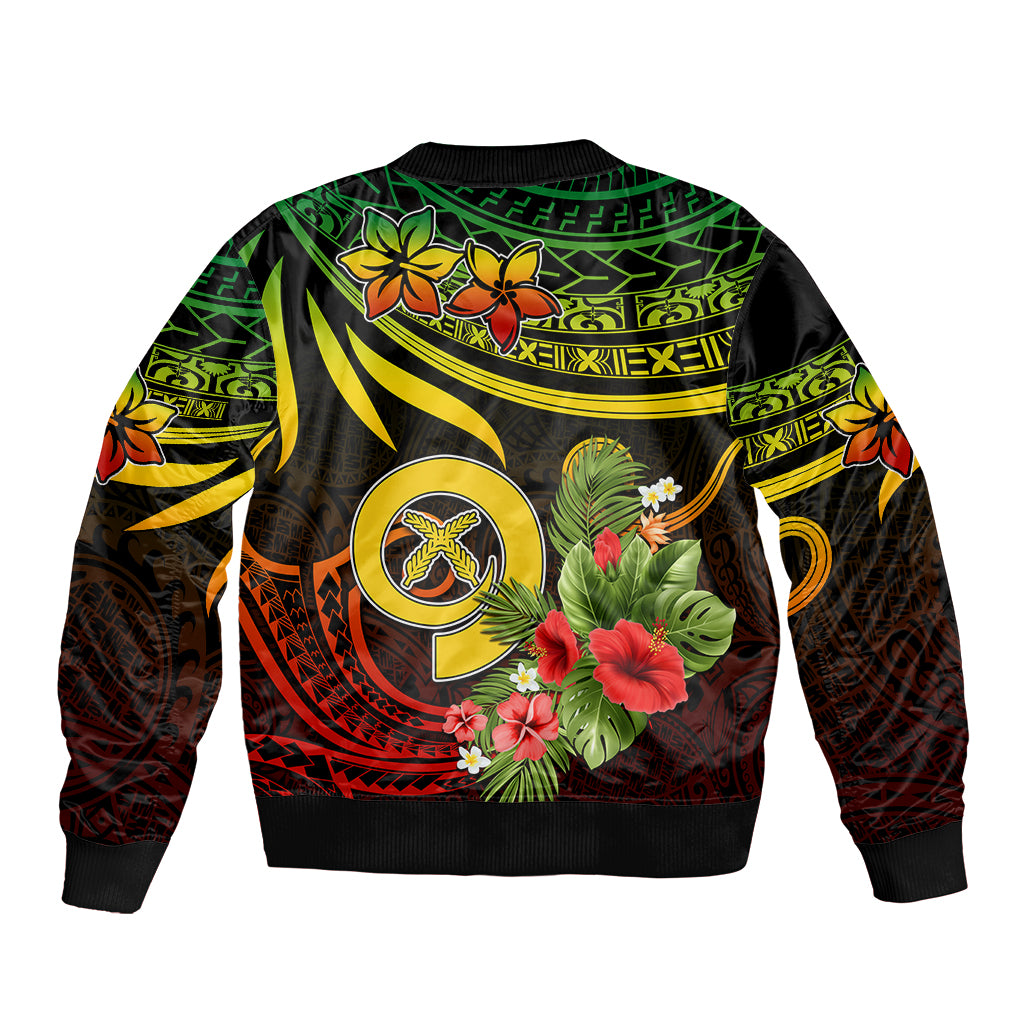 Vanuatu Islands Sleeve Zip Bomber Jacket Proud To Be A Ni-Van - Wonder Print Shop