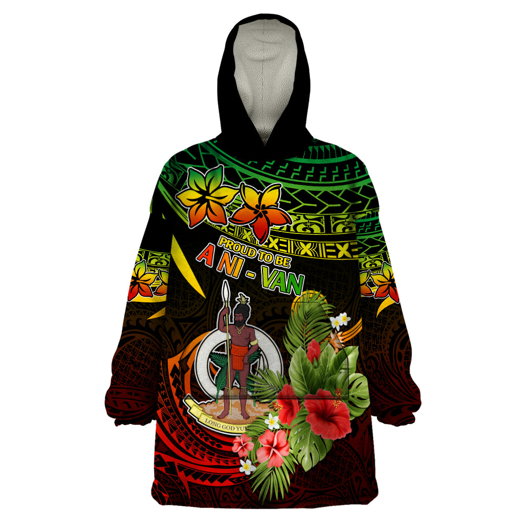 Vanuatu Islands Wearable Blanket Hoodie Proud To Be A Ni-Van - Wonder Print Shop