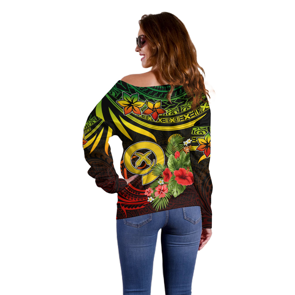 Custom Vanuatu Islands Off Shoulder Sweater Proud To Be A Ni-Van - Wonder Print Shop