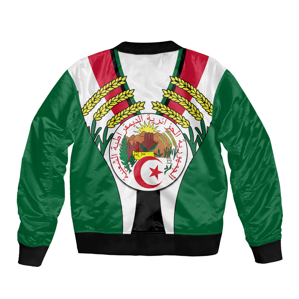 African Bomber Jacket Algeria Independence Day LT9 - Wonder Print Shop