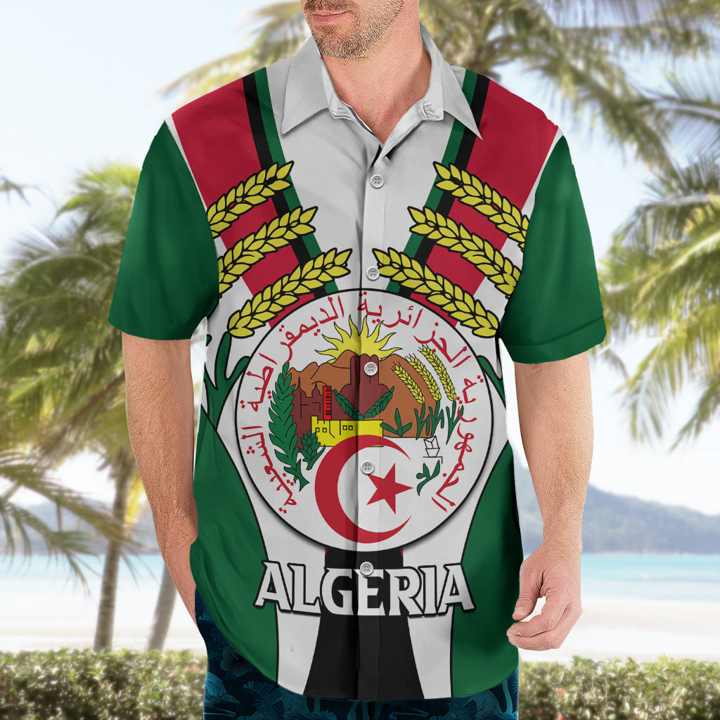 African Hawaiian Shirt Algeria Independence Day - Wonder Print Shop