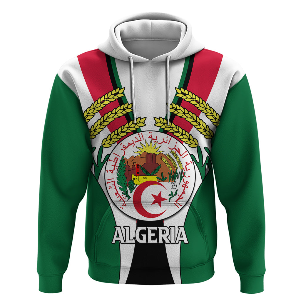 African Hoodie Algeria Independence Day - Wonder Print Shop