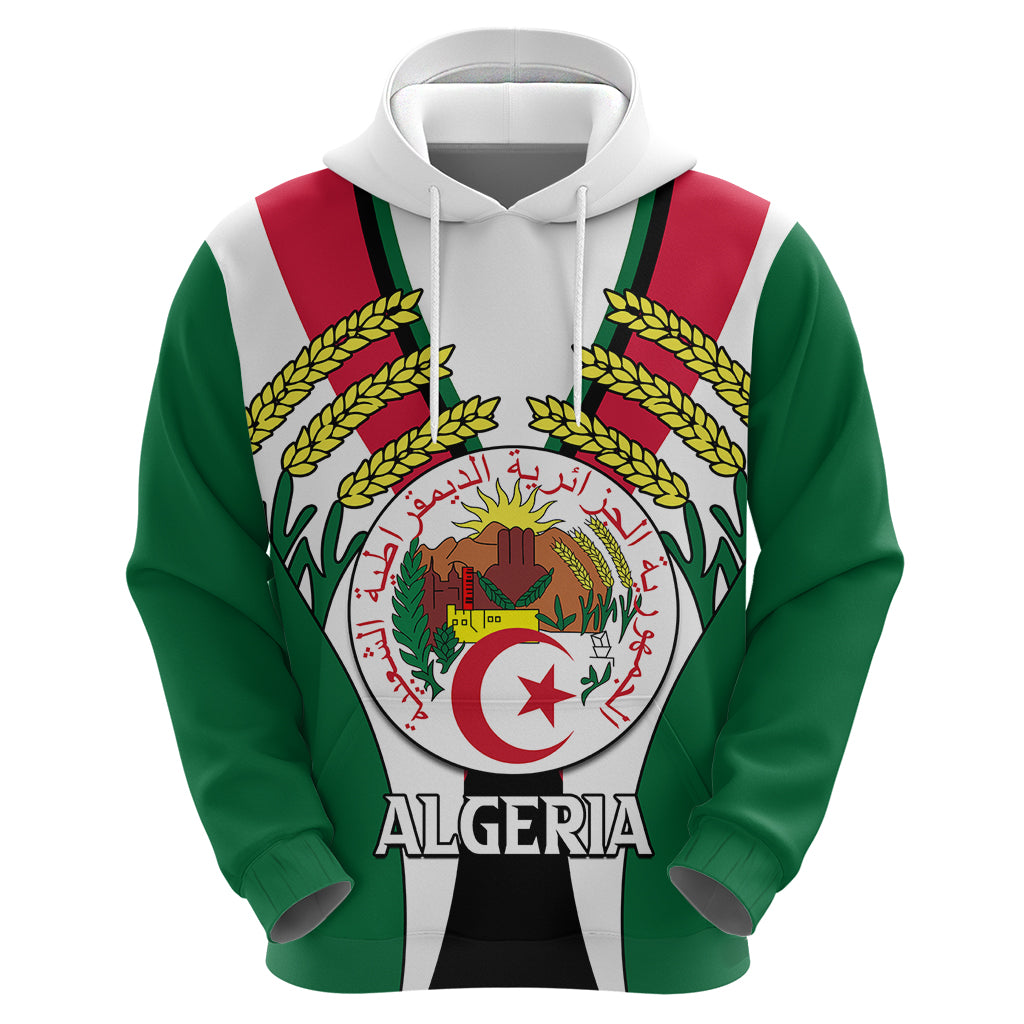 African Hoodie Algeria Independence Day - Wonder Print Shop