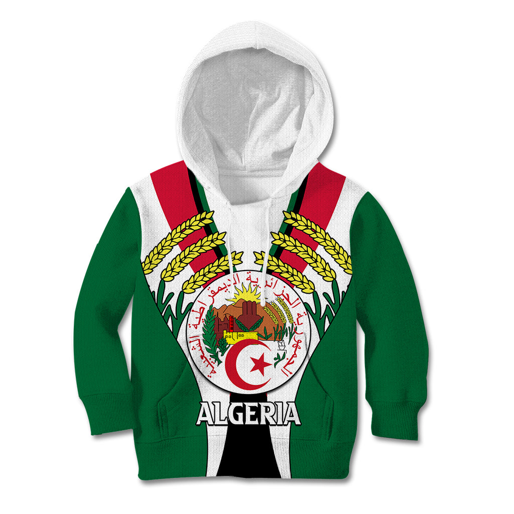 African Kid Hoodie Algeria Independence Day - Wonder Print Shop