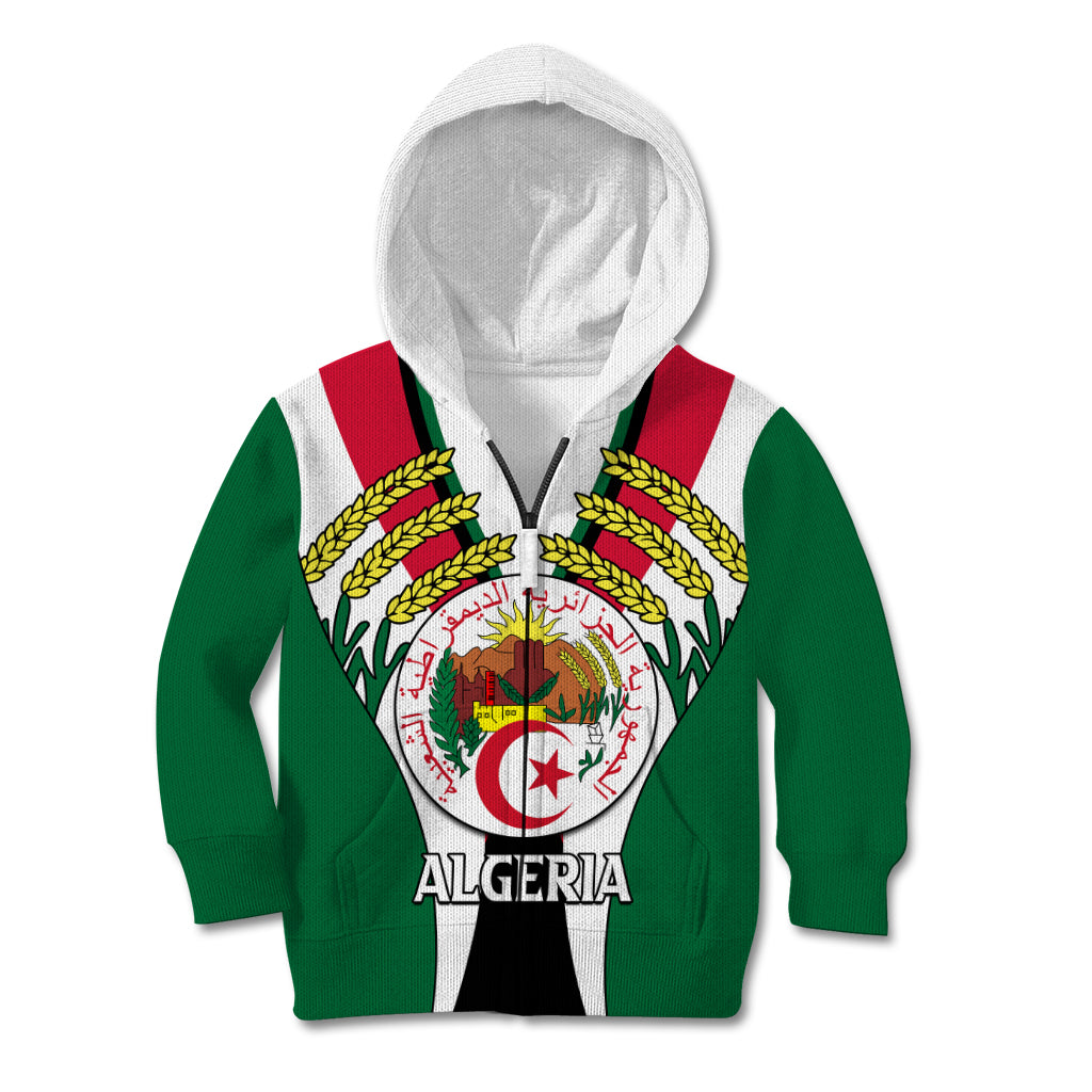 African Kid Hoodie Algeria Independence Day - Wonder Print Shop