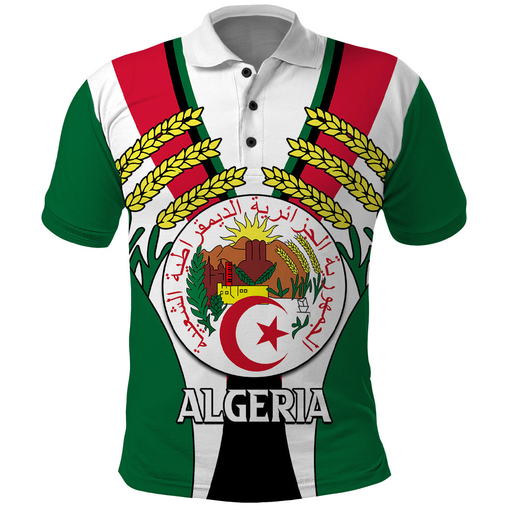 African Polo Shirt Algeria Independence Day - Wonder Print Shop