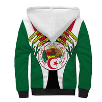 African Sherpa Hoodie Algeria Independence Day - Wonder Print Shop