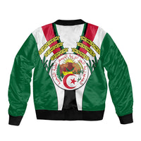 African Sleeve Zip Bomber Jacket Algeria Independence Day - Wonder Print Shop