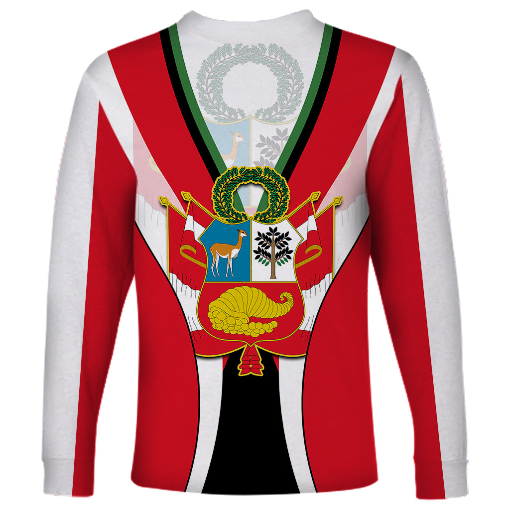 Peru Long Sleeve Shirt National Day - Wonder Print Shop