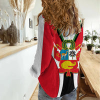 Peru Women Casual Shirt National Day - Wonder Print Shop