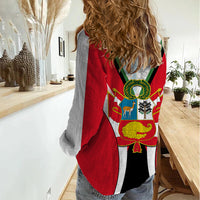 Custom Peru Women Casual Shirt National Day - Wonder Print Shop