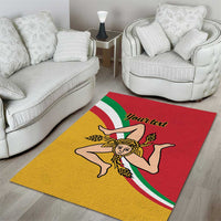 Personalized Italy Bandiera Della Sicilia Area Rug LT9 - Wonder Print Shop