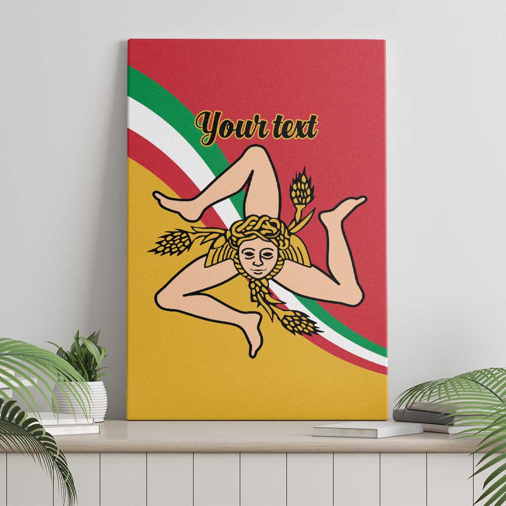 Personalized Italy Bandiera Della Sicilia Canvas Wall Art LT9 - Wonder Print Shop