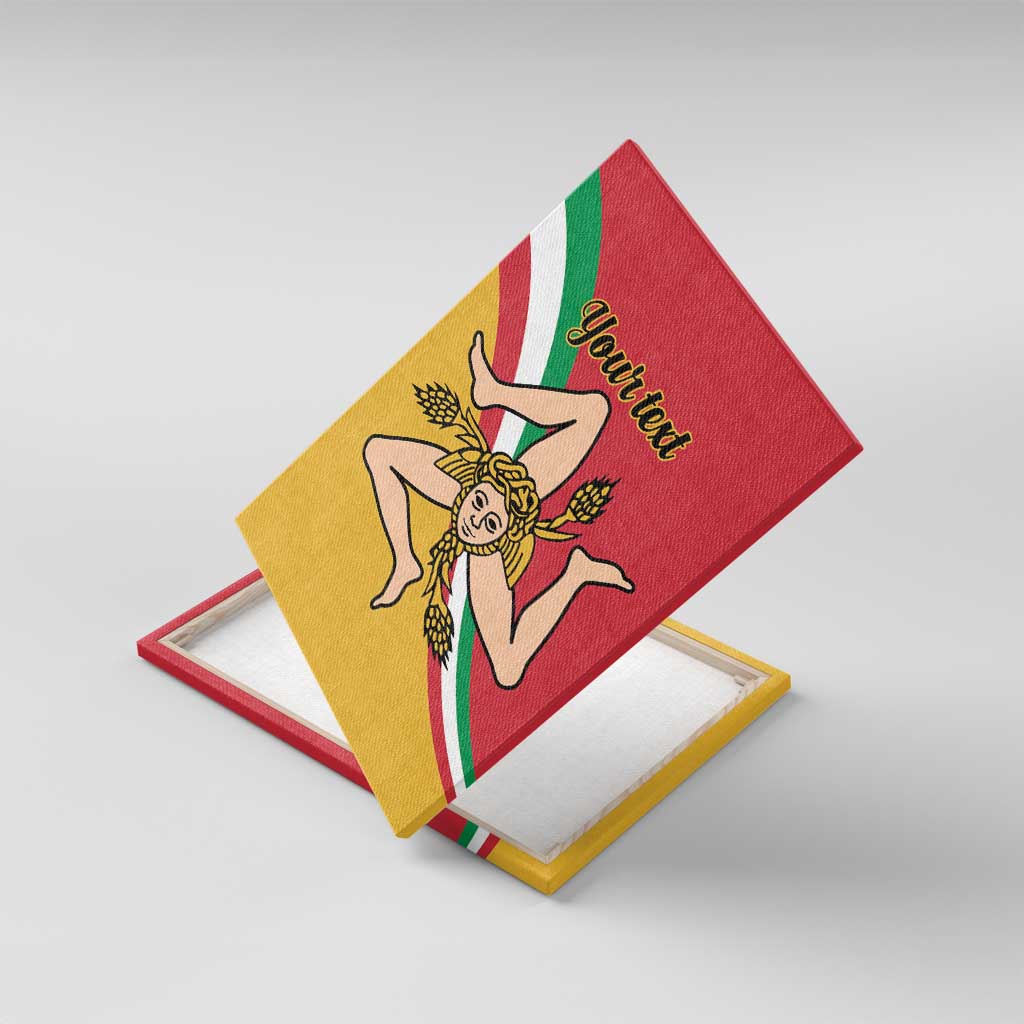 Personalized Italy Bandiera Della Sicilia Canvas Wall Art LT9 - Wonder Print Shop