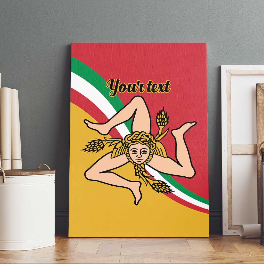 Personalized Italy Bandiera Della Sicilia Canvas Wall Art LT9 - Wonder Print Shop