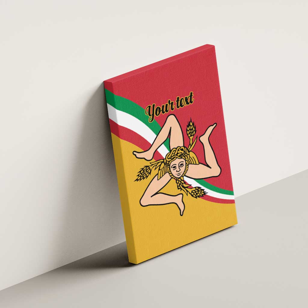Personalized Italy Bandiera Della Sicilia Canvas Wall Art LT9 - Wonder Print Shop
