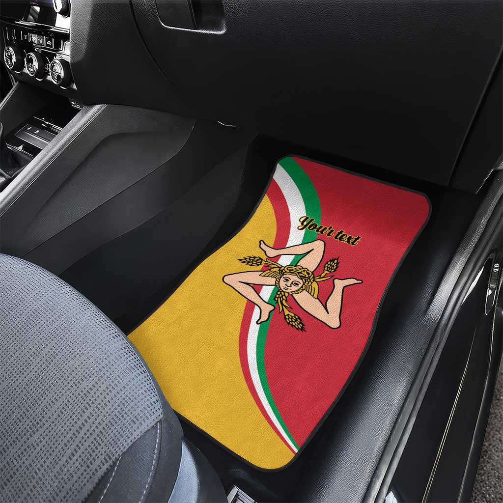 Personalized Italy Bandiera Della Sicilia Car Mats LT9 - Wonder Print Shop