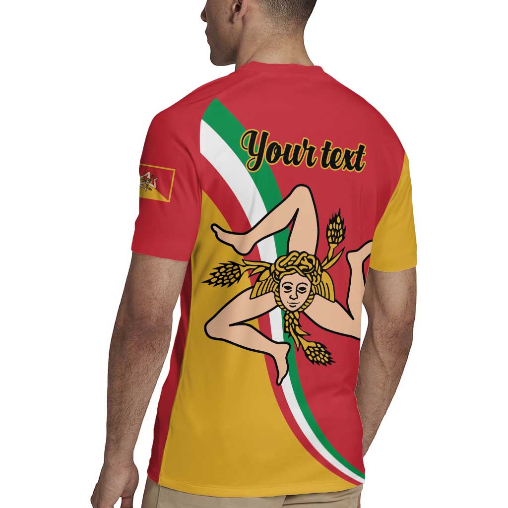 Personalized Italy Bandiera Della Sicilia Rugby Jersey - Wonder Print Shop