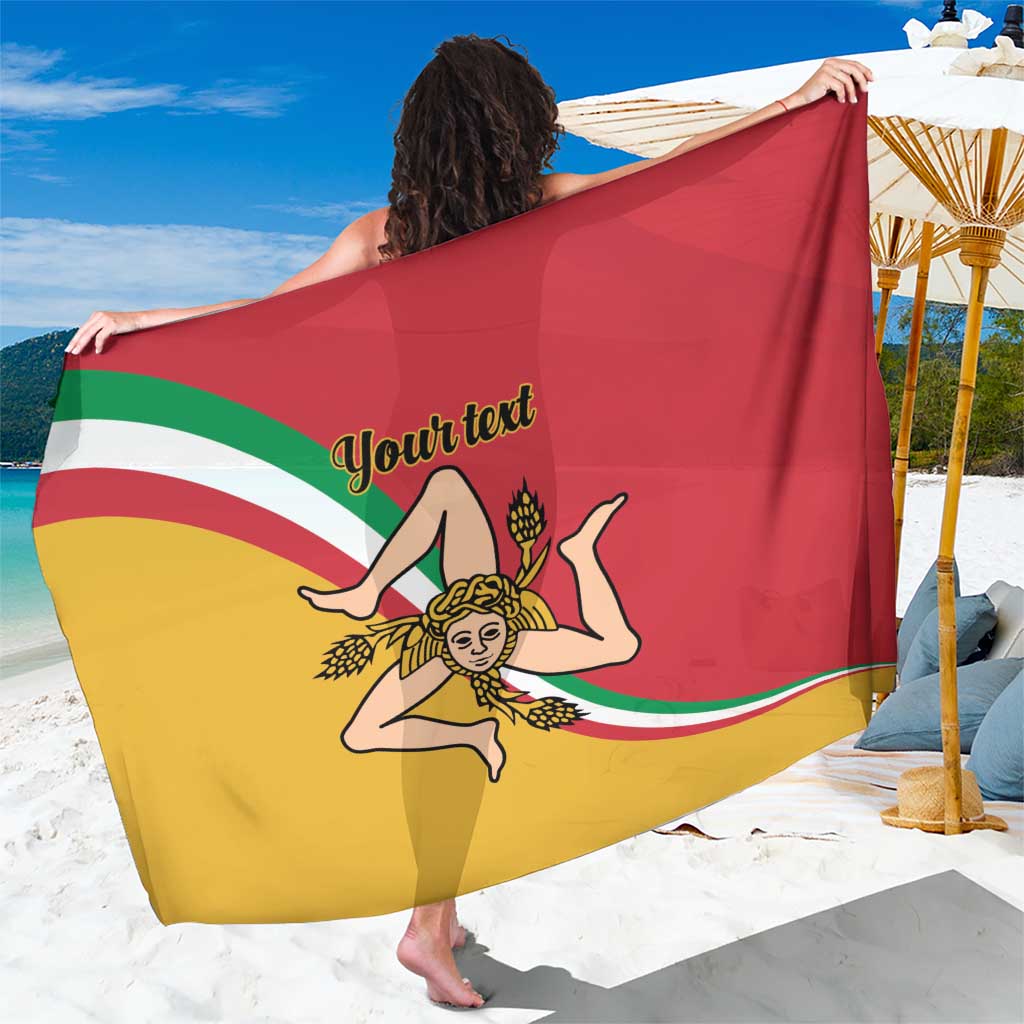 Personalized Italy Bandiera Della Sicilia Sarong - Wonder Print Shop