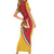 Personalized Italy Bandiera Della Sicilia Short Sleeve Bodycon Dress - Wonder Print Shop