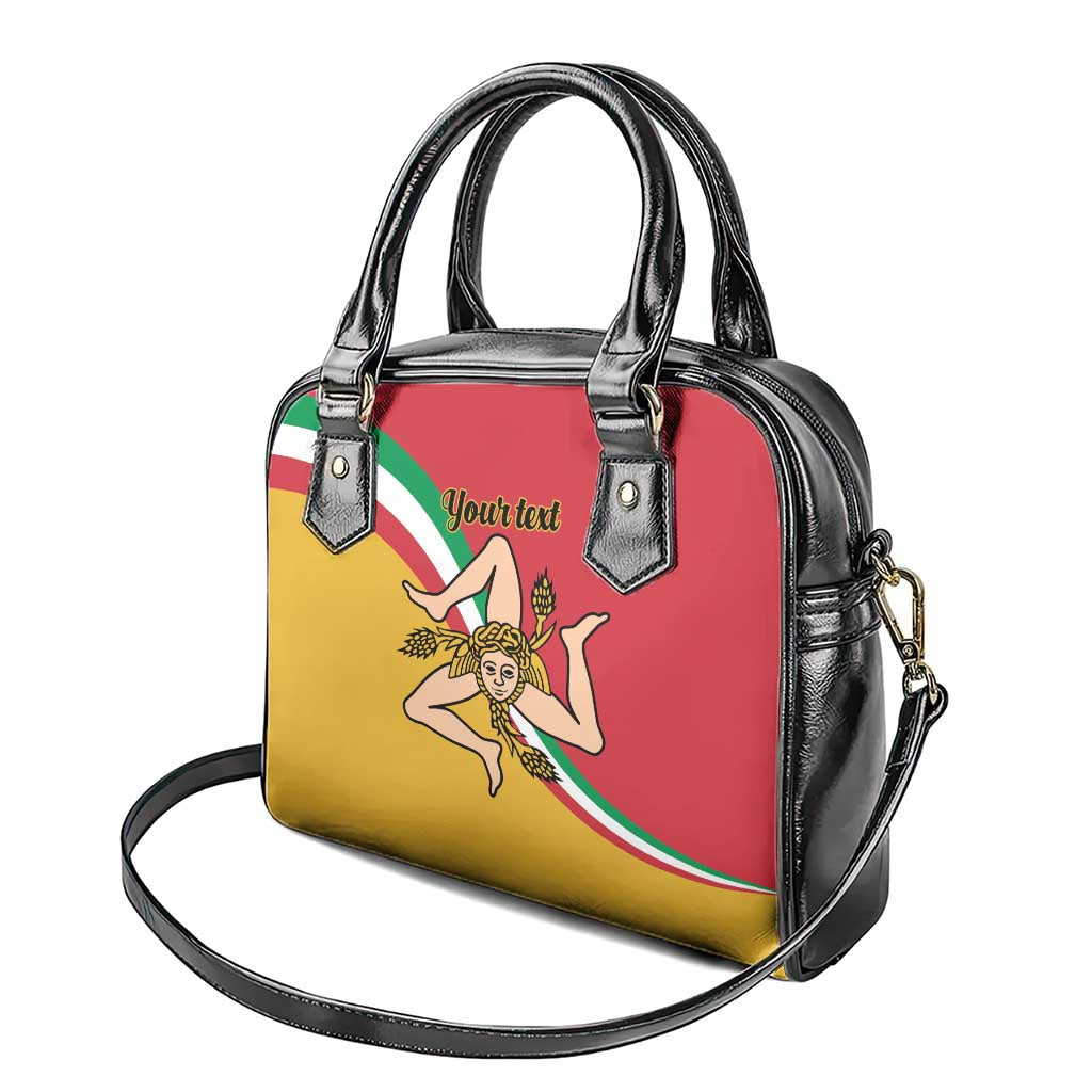 Personalized Italy Bandiera Della Sicilia Shoulder Handbag