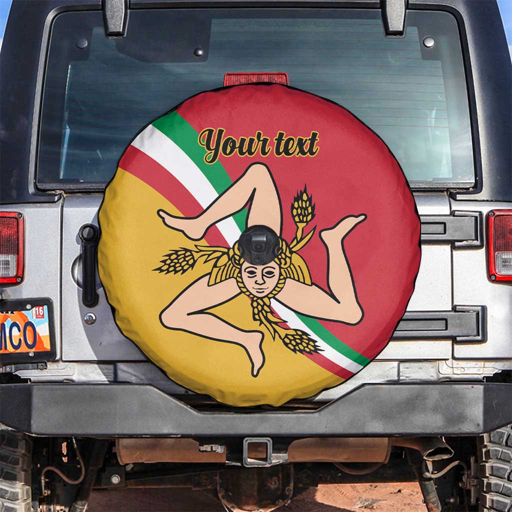 Personalized Italy Bandiera Della Sicilia Spare Tire Cover - Wonder Print Shop