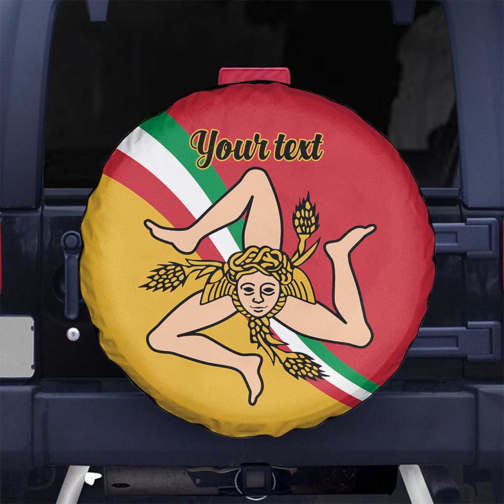 Personalized Italy Bandiera Della Sicilia Spare Tire Cover - Wonder Print Shop
