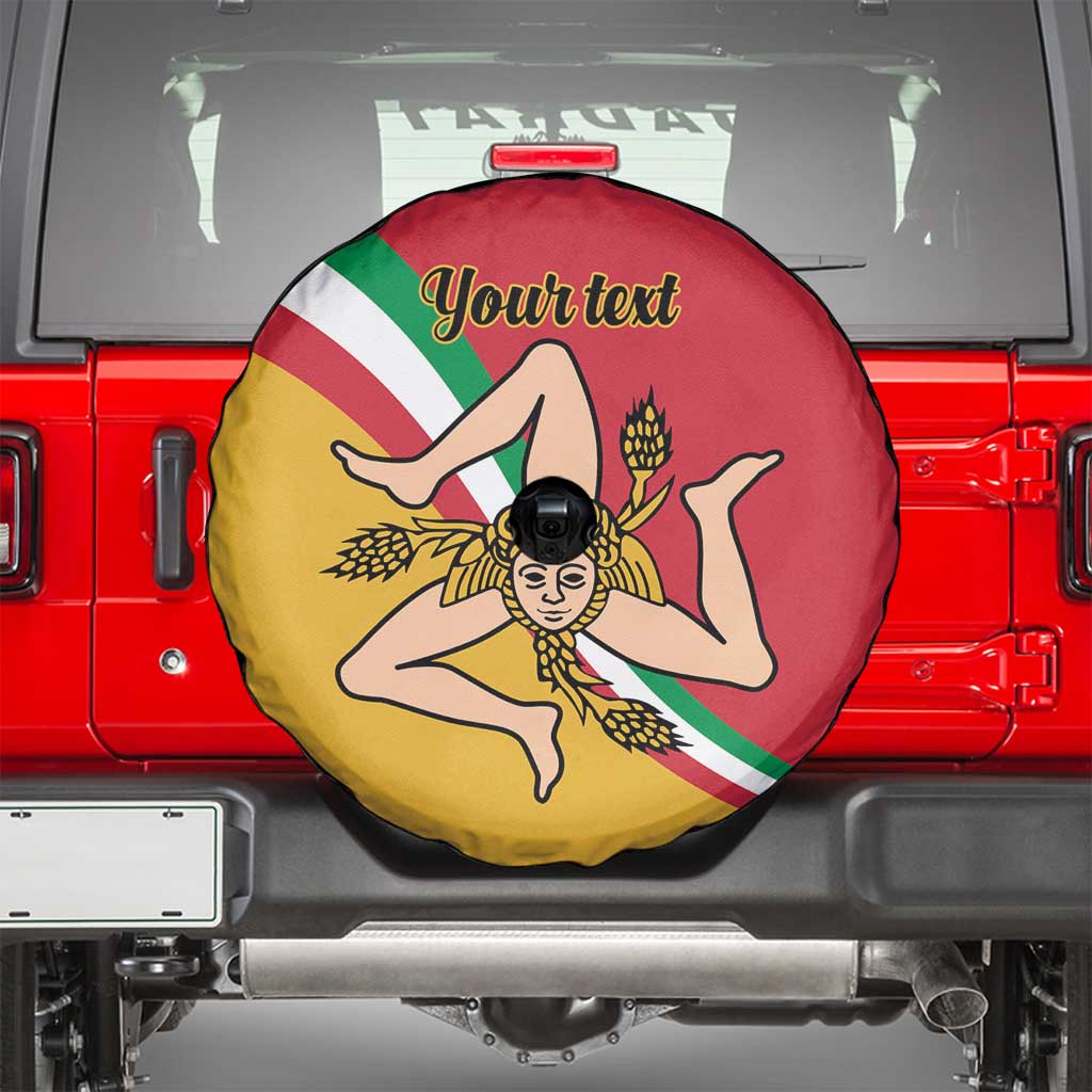 Personalized Italy Bandiera Della Sicilia Spare Tire Cover - Wonder Print Shop
